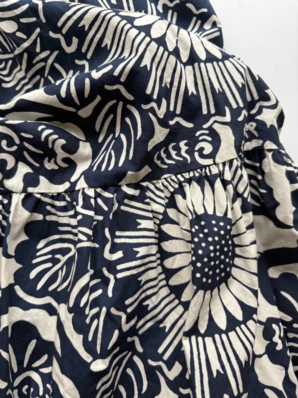 Anthropologie Forever That Girl dress  Navy White Floral Tie Strap Midi Dress SP - Picture 11 of 12